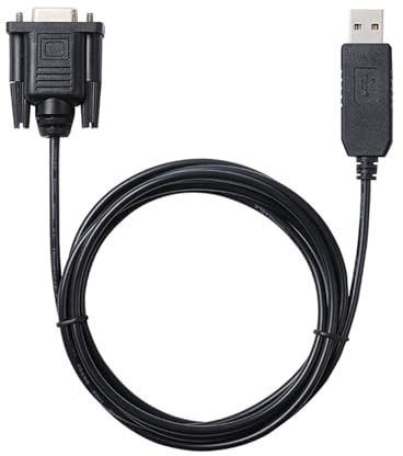 Hwmsza Prolific PL2303GT Câble USB RS232 vers DB9 Femelle Null Modem for projecteurs avec Port de contrôle PC D-sub 9 Broches(1m)