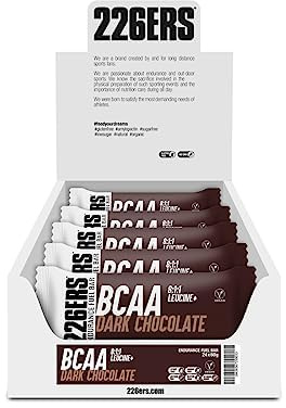 226ERS Endurance Fuel Bars, Energy Bar, Dunkle Schokolade 24 x 60 g | Energieriegel mit BCAA 8:1:1, ohne zugesetzten Zucker oder Sirupe, glutenfrei, laktosefrei, palmölfrei, vegan