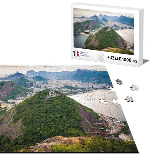 Klassisches Puzzle mit 1000 Teilen, Rio De Janeiro aus den Höhen der Telephärie