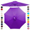 Chinimon Replacement Parasol Canopy 2m/2.5m/2.7m/3m/3.5m, 6/8 Arms Parasol Replacement Cover, Garden Parasol Replacement Canopy for Garden Umbrella Yard Beach (Purple, 2.7m/6-Ribs)