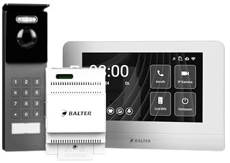 Balter ENTRI S Set – HD Video-Türsprechanlage für 1 Familienhaus 7 LCD Monitor Aufputz-Montage