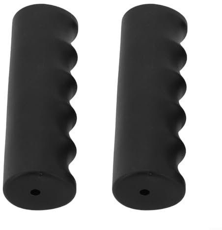 TDCuizent Gummigriffe für Schubkarren, runde Rohre, schwarz, Ersatzgriffe, rutschfest, wetterfest, passend für 22–30 mm Innendurchmesser, für Gartenwagen, Rasenwagen, Sackkarre (118 x 27 mm), 2 Stück