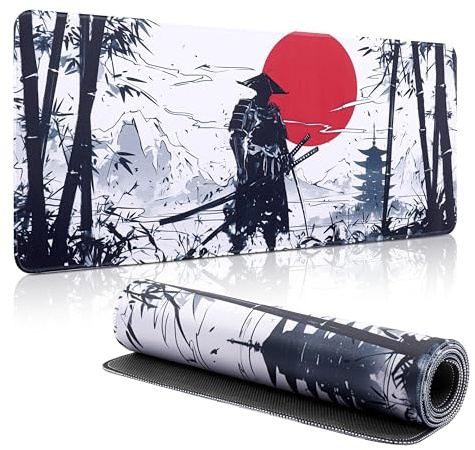 Yimomoyi Non Slip Mouse Pad 80 x 30cm Mouse Mat Extended, Gaming Mousepad Waterproof, Desk Mat with Rubber Base, Desk Pad Laptop for Office and Home (A)