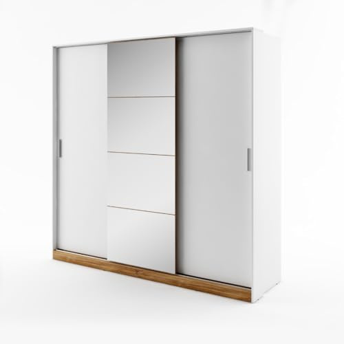 MINIO go for it - Kleiderschrank 3-türiger ENTON 200 cm Schiebetürenschrank