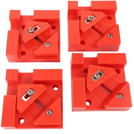 Ausla 4pcs Winkelspanner, 90 Grad echtwinklige Eckenspanner Eckzwinge zur Fixierung von Brettern und Rahmen
