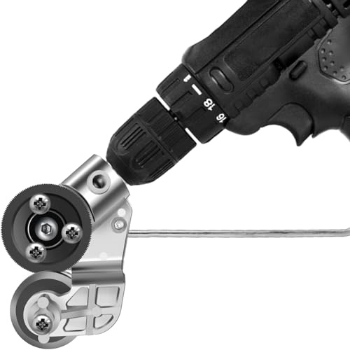 Blechschneider Bohraufsatz Elektrische Bohrmaschine Scherenaufsatz Cutter Nibbler Metall Nibbler Bohrer Aufsatz zum Schneiden von Eisen, Weißblech, Stahl, Kupfer, Aluminium
