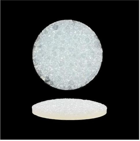 Druzy Kristall Silikon Inlay rund & konvex – Ø 8 cm oder 10 cm – Kristallstruktur Einsatz für Epoxidharz – perfekt geschnitten – handgefertigt von Chooseyours11 (10cm)
