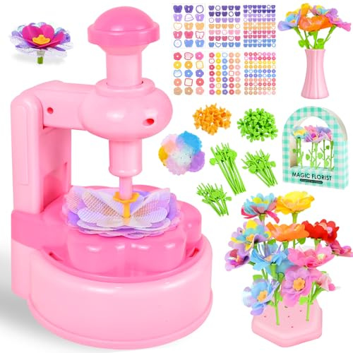 FORMIZON Kit Lavoretti Creativi per Bambini, DIY Kit Composizione Bouquet Giochi Bambina 4 5 6 7 8 9 10 11 12 + Anni Femmina, Creativo Bambine Laboratorio dei Fiori Bouquet per Ragazze 4+