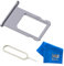 MMOBIEL Bandeja de Tarjeta Porta SIM Compatible con iPhone 6 2014 - Soporte de la Ranura Incl Pin - Negro