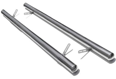 Edelstahl Trittbretter Schwellerrohre für VW Transporter T5 2003-2010 L1 Silber