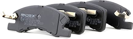 RIDEX 402B0595 Bremsbelagsatz Bremsbeläge Vorne mit Zubehör Kompatibel mit MITSUBISHI Mirage/Space Star Schrägheck A0A