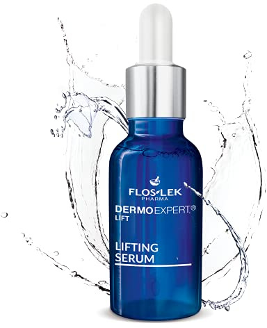 FLOSLEK Gesicht Lifting Serum | 30 ml | Strafft, Befeuchtet & Festigt | für Menschen ab 30 Jahre | Für alle Hauttypen | Dermatologisch getestet | Hergestellt in der EU