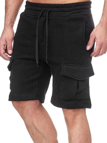 Tazzio Herren Sweatshort Jogginghose Fitnesshose Traininghose Sweatpants Sporthose Freizeithose 18605