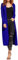 Re Tech UK Ladies Womens Maxi Plus Size Long Cardigans for Women UK Collared Top Long Full Sleeve Floaty Women's Cardigans Coatigans Sizes 8-26 (Royal Blue - XXL)