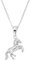 Amor Kette mit Anhänger 925 Sterling Silber Mädchen Kinder Halsschmuck, 35+3 cm, Silber, Pferd, Kommt in Schmuck Geschenk Box, 2021181