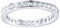 Sterling 925er Silber Eternity Ring - 3mm Channel Set - 5