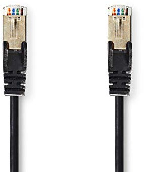 Nedis CAT5e-Netzwerkkabel - SF/UTP - RJ45 Stecker - RJ45 Stecker - 15.0 m - Rund - PVC - Schwarz - Umschlag