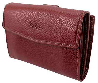 KATANA Porte Monnaie Femme en Cuir réf 953109 Taille Moyenne (10 Couleurs Disponible) (Rouge)