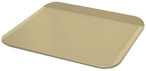 Guardini, Teglia da forno piatta 35x40 cm, Acciaio con rivestimento antiaderente a base di Cera di Carnauba, Colore verde/beige, Made in Italy, Linea B-Nat