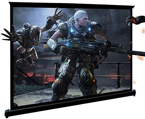 Projector screen, GHKJOK 40'' Floor Projection Screen for Home Theater Office Conference Learning etc. With Excellent Waterproof & Anti-crease Ability(Size: 118 cm X 68cm) (16:9)