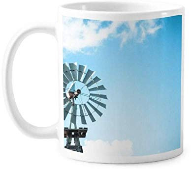 Mulino a vento bianco nuvole blu cielo tazza ceramica caffè porcellana tazze stoviglie