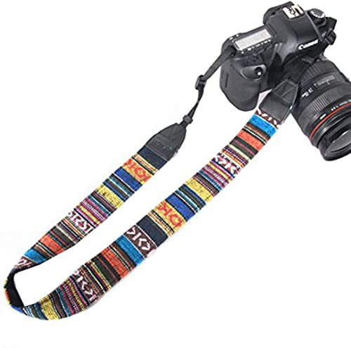 CABLEPELADO Cinghia per fotocamera, tracolla per fotocamera, cintura di sicurezza per fotocamera, fibbie a sgancio rapido, adatto per fotocamere reflex DSLR universali, vintage, Tipo 1, X-Large