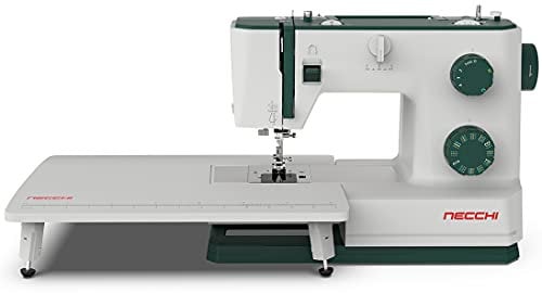 Necchi Q421A Macchina per Cucire, Interno in pressofusione in Alluminio, scocca in ABS, Green, Regular