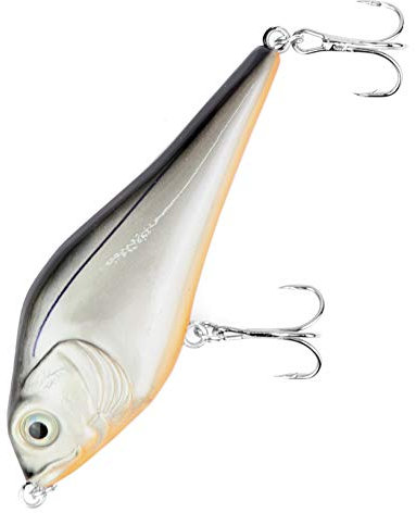 Major Fish Medium Jerk Jerkbait 10 cm Hecht Wobbler Kunstköder zum Hecht Angeln Carbon Orange