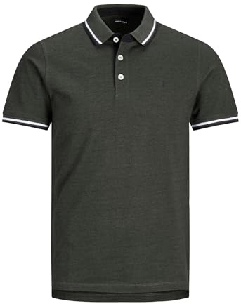 Jack & Jones Herren Jjepaulos +Fit Polohemd, Forest Night/Detail:Play 1, 6XL Große Größen EU