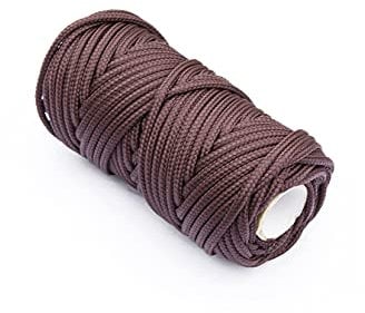 Treccia corda di ricambio per tenda veneziana, Polipropilene resistente, Non scolorisce nel tempo, Misura Ø 3 mm x 20 metri, Carico max 16 kg, Colore marrone