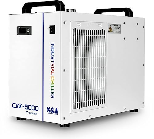 S&A Genuine CW-5000TG EU Stock Industrielle Wasserkühler Wasserkühlmaschine Industrial Water Chiller für 40W 50W 60W 70W 80W 100W CO2-Lasergravier- und Schneidmaschine
