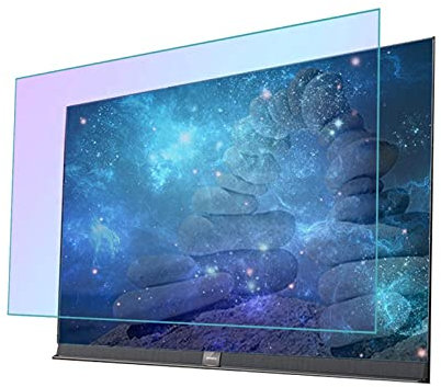 Proteggi Schermo TV, Vetro di Sicurezza Antiurto Protezione per Occhi, Facile da Montare, Adatto per LCD, LED, 4K OLED e QLED e Schermo Curvo (Color : HD Version, Size : 60 inch 1338X756mm)