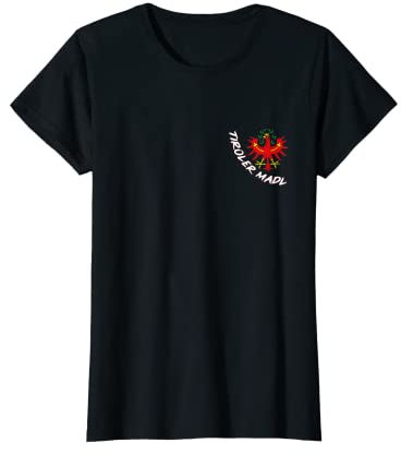 Tirol Shirt Tiroler Madl Fahne Tiroler Adler Wappen Tirol T-Shirt
