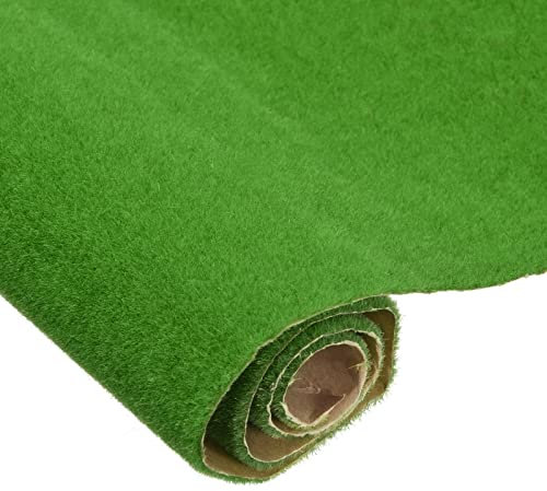 sourcing map Kunstgras Matte Realistische Rasenattrappe für Garten Deko Tisch 35cmx50cm Grün