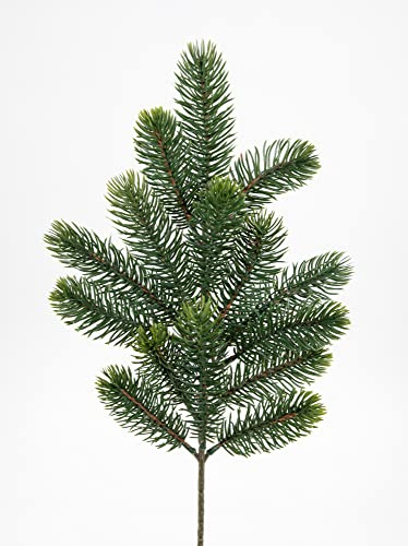 Seidenblumen Roß Kunststoff-Tannenzweig Premium 50cm/15 Tips YF künstliche Tannenzweige Kunststoff 100% PE Spritzguss