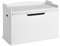 COSTWAY Wooden Toy Box, Kids Bench and Storage Chest with Cushion, Safety Hinged Lid & Handles, Children's Organizer Cabinet for Playroom Bedroom (White)