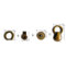 10 ensembles vis anneau boucle pour sac en cuir vis clou Rivet boucle tirer anneau rivets-bronze