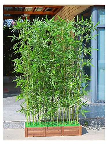 Bambus Kunstpflanze Kunstbaum Künstliche Bambus Simulation Pflanze Freistehend, Outdoor Landschaftsbau Raumteiler Screen, Inneneinrichtung Bambus für Innenhof-Terrasse ( Color : Bamboo pole 1m , Size