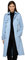 Flora – Damen Ledermantel (Slim Fit) mit Gürtel – echtes (Premium) Lamm Leder (as3, alpha, s, regular, regular, Hellblau)