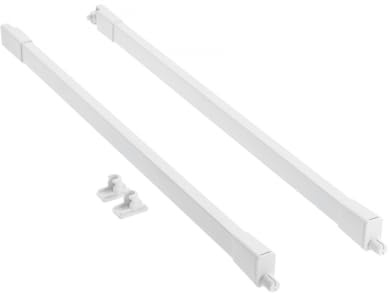 GTV - MBPRO Längsleiste Quadrat I Längsgeländer für Schubladen Modern Box Pro I Für Sichere Erhöhung Der Schublade I Für Schienen Lang = 300mm I Farbe Weiß