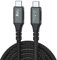 Geteawily Double Side Type C Cable - Double-Headed 8K Data Cord,Safe and Reliable Connection Supplies for Video Transfer, Power Supply, and Charging