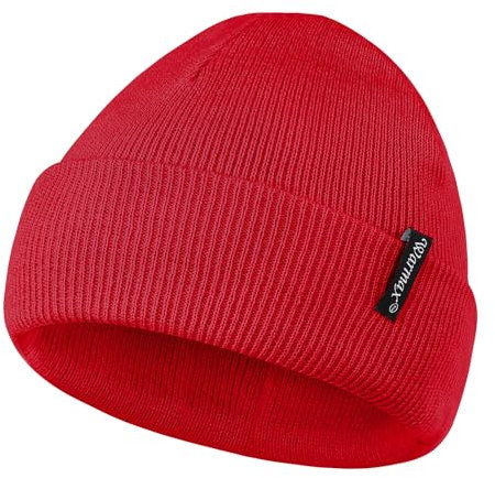 PONCEAU Mütze Baby Beanie Kleinkind Kind Weiche Wintermützen Strickmütze Jungen Mädchen Warme Wintermütze Neugeborene M (3-8 Jahre)
