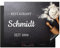 KitchenYeah© Herdabdeckplatte Personalisiert Einteilig Küche Abdeckplatte für Ceranfeld Abdeckung Induktionskochfeld Aufrollbare Matte Restaurant - Name und Jahr - Beton - 52L x 78B cm