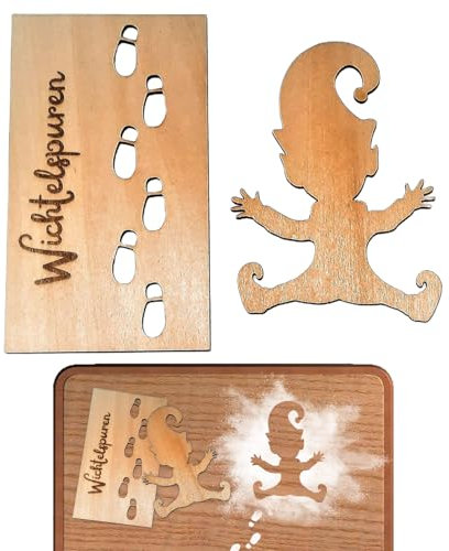 Wichtel Fußabdruck Schablone Weihnachten | 1/2 Stück Fußabdrücke Schablonen Wichteltür Zubehör | Wiederverwendbare Elfen mit Fußabdruck Vorlage Weihnachtsdekoration für Boden, Fenster, Wand, Tür