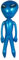 predolo Aufblasbarer Alien, Spielzeug für Erwachsene, Kinder, Requisiten, PVC, Alien-Figuren, aufblasbare Puppe, Alien-Ballon für Geburtstag, Spielpreis, Blau
