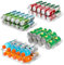 BingoHive Lot de 4 organiseurs de canettes de Soda réglables en Largeur Transparente pour réfrigérateur, Distributeur de canettes de Soda Extensibles pour bière, Soda, Cuisine, Garde-Manger
