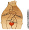 Personalisiertes Holzkunstpuzzle der Bärenfamilie mit 1-8 Namen, We Are One Holz Bär Tier Skulpturen Desktop Ornament Heim Tischdekoration Ideen für Weihnachts Jubiläum Geburtstag