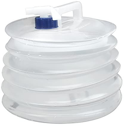 Keenso Contenedor de Agua Plegable con Espiga, Tanque de Jarra de Almacenamiento de Agua Portátil, para Acampar, Hacer Senderismo y Escalar (8L)