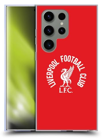 Head Case Designs Offizielle Liverpool Football Club LFC Weiss Und Rot Liver Bird Soft Gel Handyhülle Hülle kompatibel mit Samsung Galaxy S24 Ultra 5G