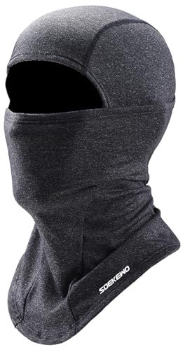 SoeKewo Sturmhaube Winter Balaclava Warme Fleece Skimaske Verstellbar Sturmmaske für Motorrad Fahrrad Skifahren Herren und Damen，Grau